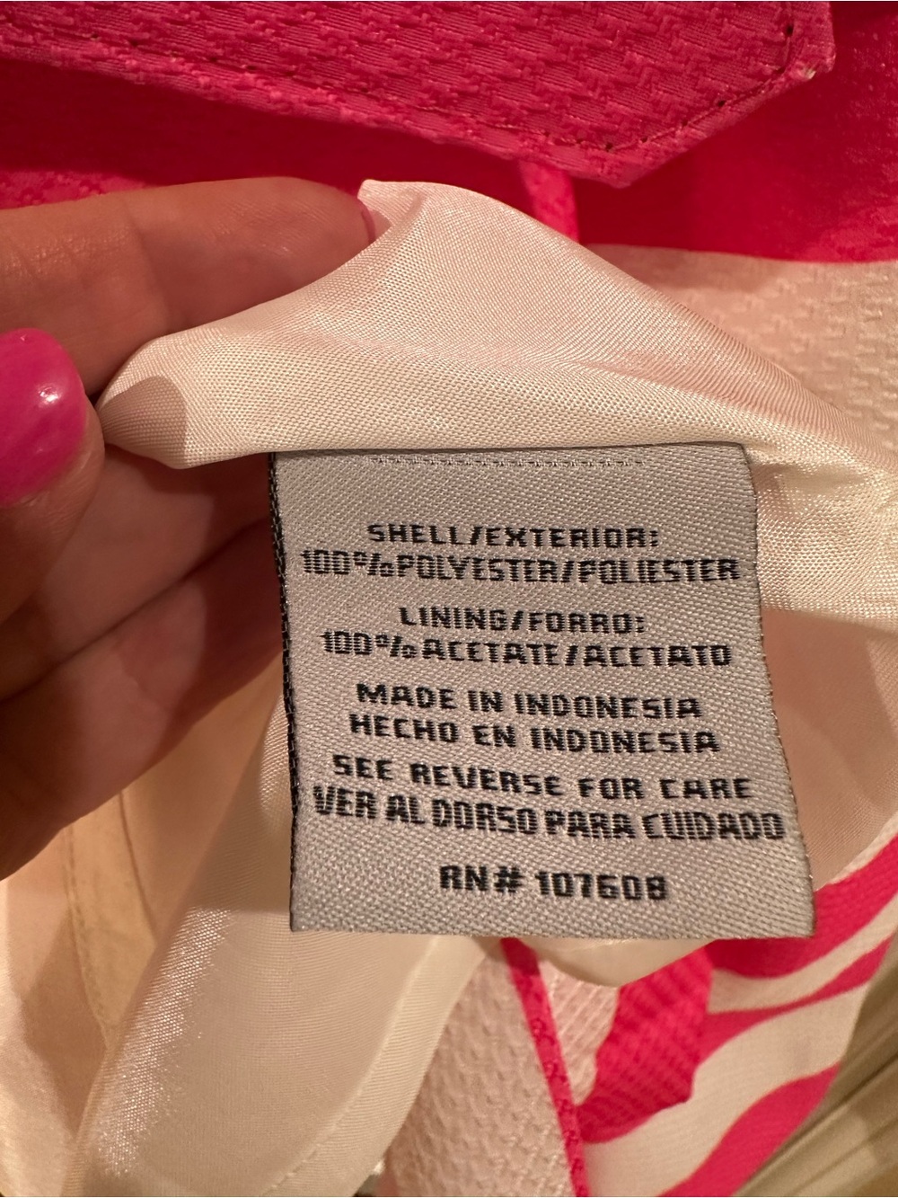 Eliza J Black, Cream & Pink Striped Sleeveless Fit-and-Flare Dress, NWT, Size 16 - Picture 5 of 6